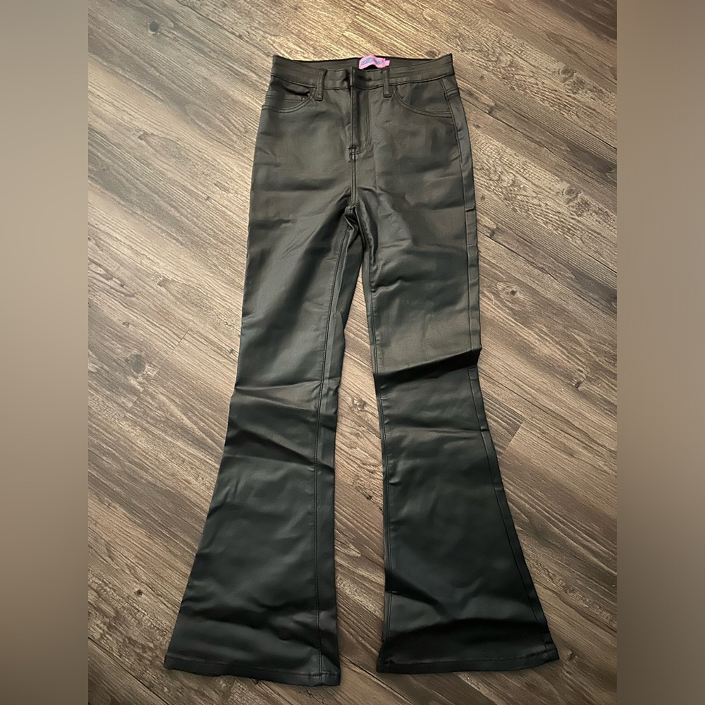 Black leather pants